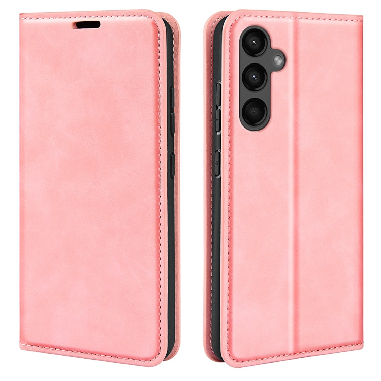 Retro-skin Magnetic Suction Leather Phone Case, For Samsung Galaxy S24+ 5G, For Samsung Galaxy S24 5G, For Samsung Galaxy A15, For Samsung Galaxy A05, For Samsung Galaxy A05s, For For Samsung Galaxy M34 5G