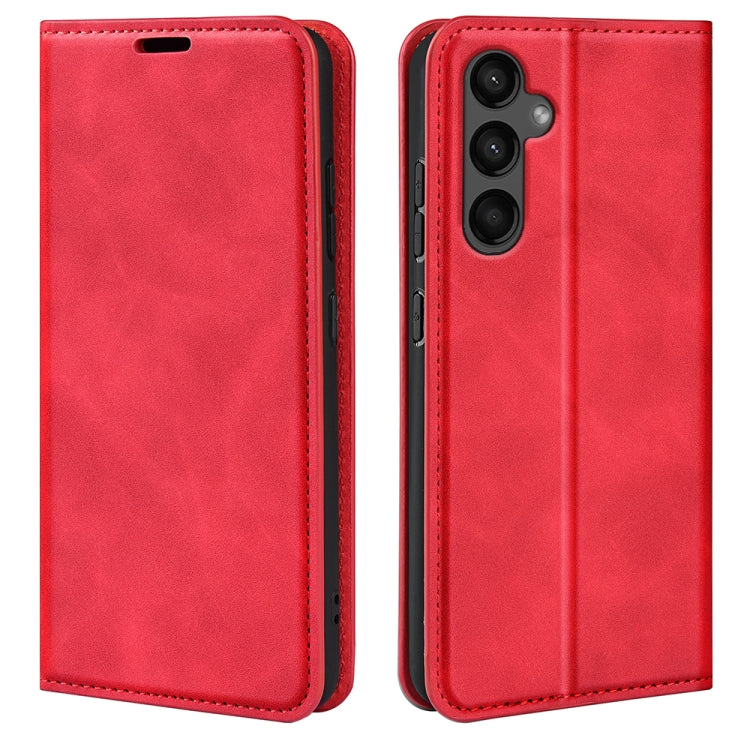 Retro-skin Magnetic Suction Leather Phone Case, For Samsung Galaxy S24+ 5G, For Samsung Galaxy S24 5G, For Samsung Galaxy A15, For Samsung Galaxy A05, For Samsung Galaxy A05s, For For Samsung Galaxy M34 5G