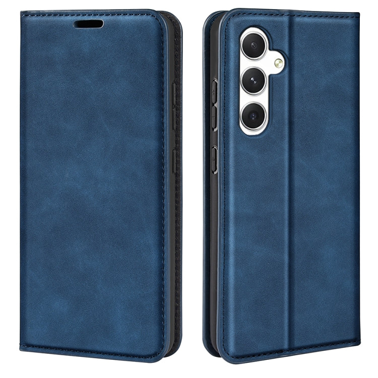 Retro-skin Magnetic Suction Leather Phone Case, For Samsung Galaxy S24+ 5G, For Samsung Galaxy S24 5G, For Samsung Galaxy A15, For Samsung Galaxy A05, For Samsung Galaxy A05s, For For Samsung Galaxy M34 5G