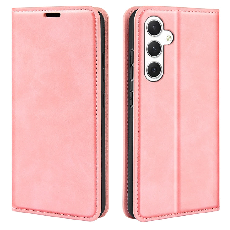 Retro-skin Magnetic Suction Leather Phone Case, For Samsung Galaxy S24+ 5G, For Samsung Galaxy S24 5G, For Samsung Galaxy A15, For Samsung Galaxy A05, For Samsung Galaxy A05s, For For Samsung Galaxy M34 5G