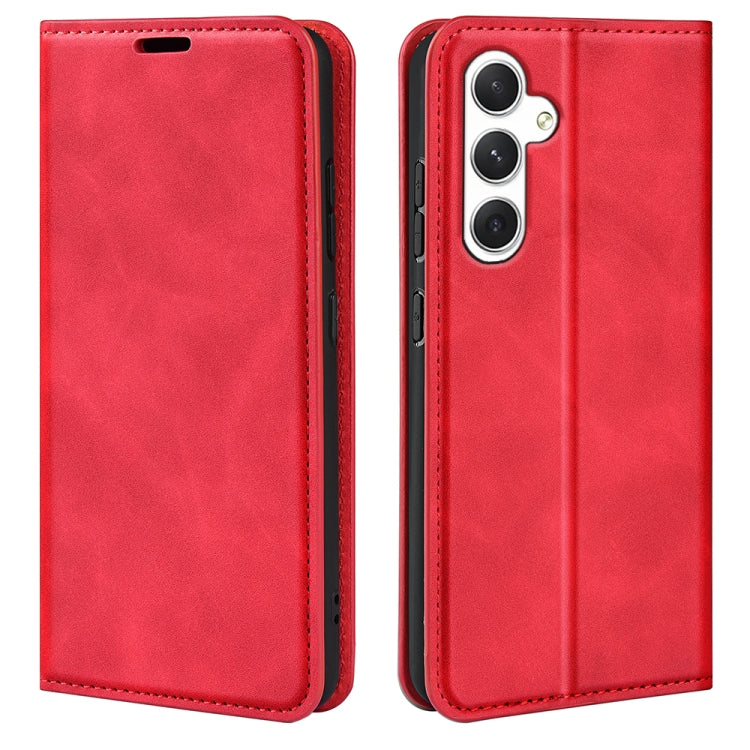 Retro-skin Magnetic Suction Leather Phone Case, For Samsung Galaxy S24+ 5G, For Samsung Galaxy S24 5G, For Samsung Galaxy A15, For Samsung Galaxy A05, For Samsung Galaxy A05s, For For Samsung Galaxy M34 5G