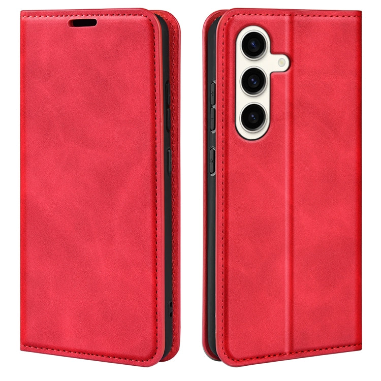 Retro-skin Magnetic Suction Leather Phone Case, For Samsung Galaxy S24+ 5G, For Samsung Galaxy S24 5G, For Samsung Galaxy A15, For Samsung Galaxy A05, For Samsung Galaxy A05s, For For Samsung Galaxy M34 5G