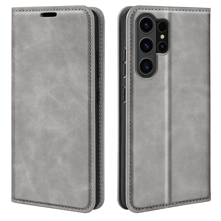 Retro-skin Magnetic Suction Leather Phone Case, For Samsung Galaxy S24 FE 5G, For Samsung Galaxy M55 5G, For Samsung Galaxy M15 5G, For Samsung Galaxy A55, For Samsung Galaxy A35, For Samsung Galaxy S24 Ultra 5G