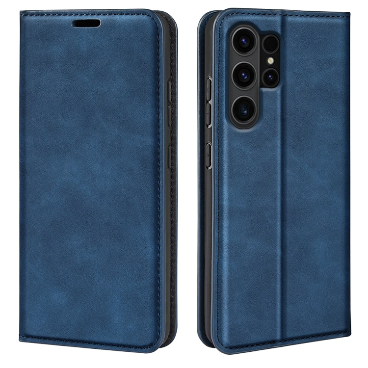 Retro-skin Magnetic Suction Leather Phone Case, For Samsung Galaxy S24 FE 5G, For Samsung Galaxy M55 5G, For Samsung Galaxy M15 5G, For Samsung Galaxy A55, For Samsung Galaxy A35, For Samsung Galaxy S24 Ultra 5G