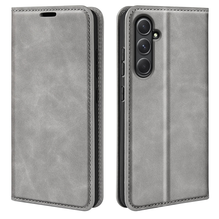 Retro-skin Magnetic Suction Leather Phone Case, For Samsung Galaxy S24 FE 5G, For Samsung Galaxy M55 5G, For Samsung Galaxy M15 5G, For Samsung Galaxy A55, For Samsung Galaxy A35, For Samsung Galaxy S24 Ultra 5G