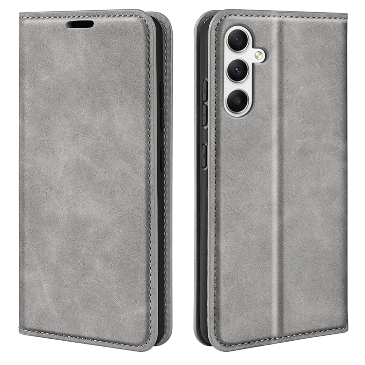 Retro-skin Magnetic Suction Leather Phone Case, For Samsung Galaxy S24 FE 5G, For Samsung Galaxy M55 5G, For Samsung Galaxy M15 5G, For Samsung Galaxy A55, For Samsung Galaxy A35, For Samsung Galaxy S24 Ultra 5G