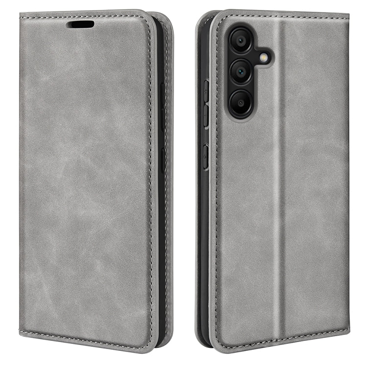 Retro-skin Magnetic Suction Leather Phone Case, For Samsung Galaxy S24 FE 5G, For Samsung Galaxy M55 5G, For Samsung Galaxy M15 5G, For Samsung Galaxy A55, For Samsung Galaxy A35, For Samsung Galaxy S24 Ultra 5G