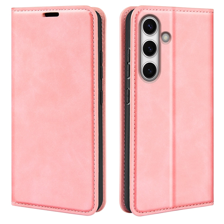 Retro-skin Magnetic Suction Leather Phone Case, For Samsung Galaxy S24 FE 5G, For Samsung Galaxy M55 5G, For Samsung Galaxy M15 5G, For Samsung Galaxy A55, For Samsung Galaxy A35, For Samsung Galaxy S24 Ultra 5G