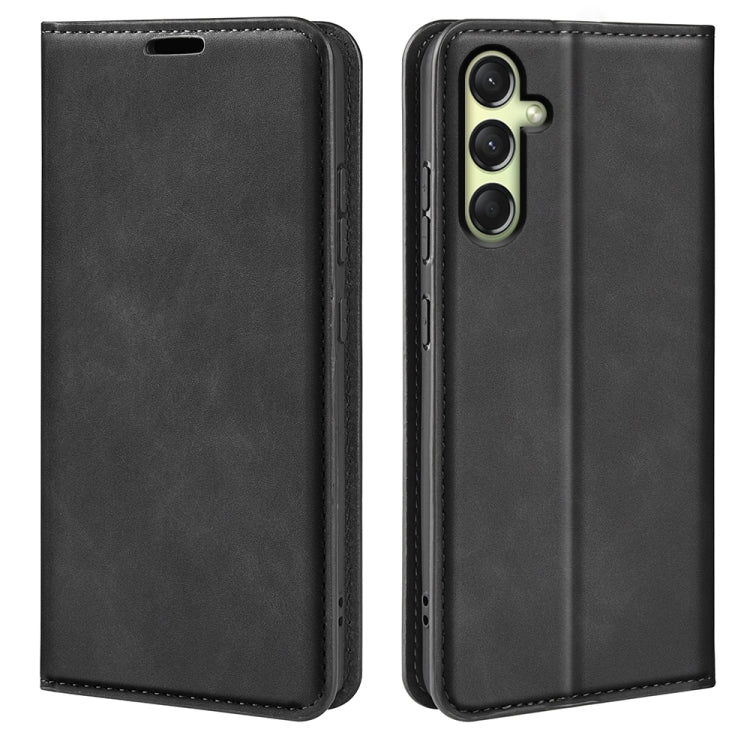 Retro-skin Magnetic Suction Leather Phone Case, For Samsung Galaxy A26, For Samsung Galaxy A36, For Samsung Galaxy S25 5G, For Samsung Galaxy S25+ 5G, or Samsung Galaxy S25 Ultra 5G, For Samsung Galaxy A16