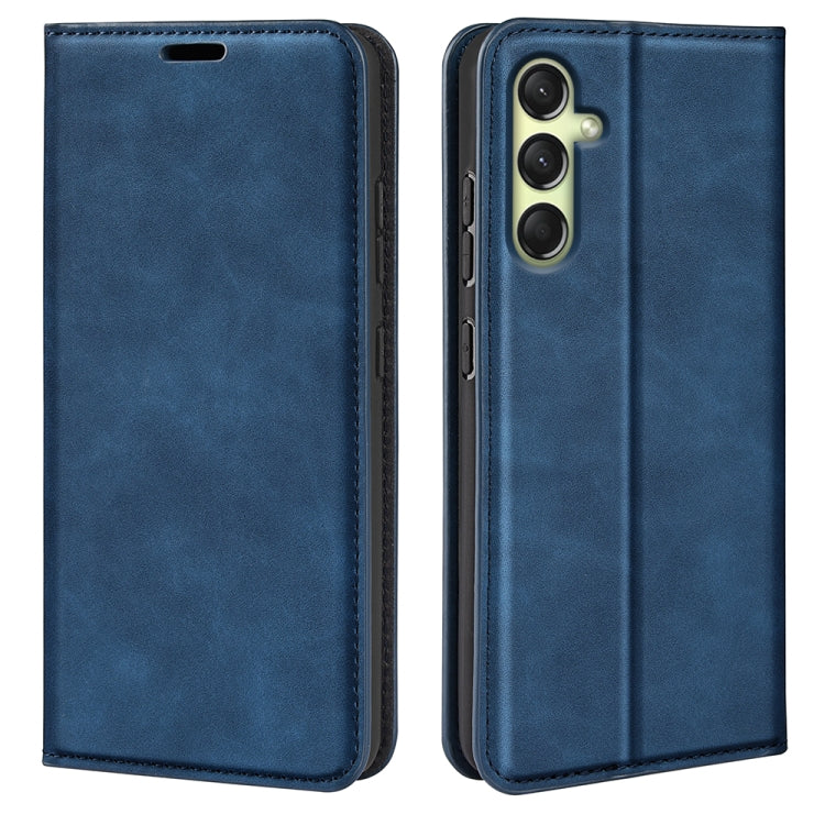 Retro-skin Magnetic Suction Leather Phone Case, For Samsung Galaxy A26, For Samsung Galaxy A36, For Samsung Galaxy S25 5G, For Samsung Galaxy S25+ 5G, or Samsung Galaxy S25 Ultra 5G, For Samsung Galaxy A16