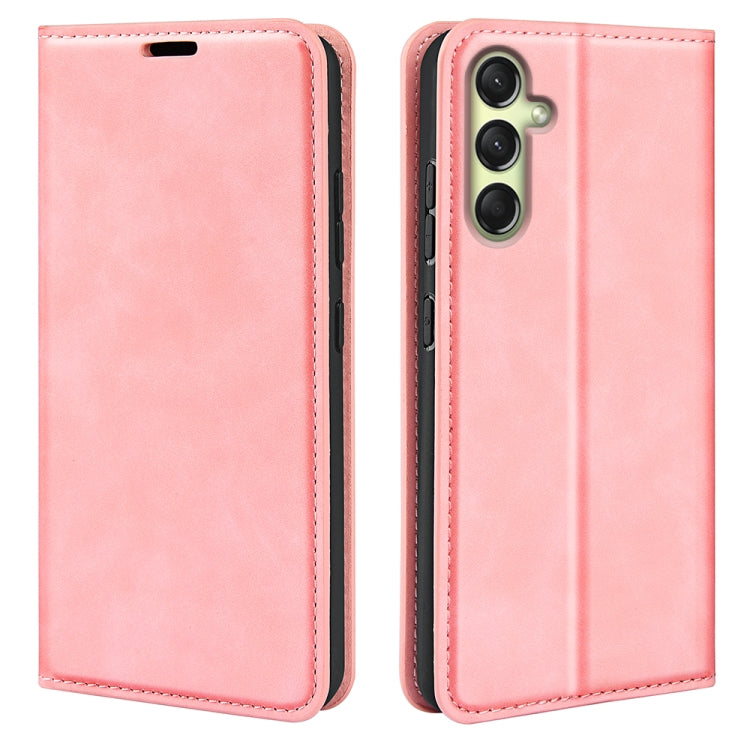 Retro-skin Magnetic Suction Leather Phone Case, For Samsung Galaxy A26, For Samsung Galaxy A36, For Samsung Galaxy S25 5G, For Samsung Galaxy S25+ 5G, or Samsung Galaxy S25 Ultra 5G, For Samsung Galaxy A16