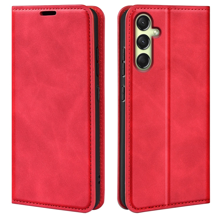 Retro-skin Magnetic Suction Leather Phone Case, For Samsung Galaxy A26, For Samsung Galaxy A36, For Samsung Galaxy S25 5G, For Samsung Galaxy S25+ 5G, or Samsung Galaxy S25 Ultra 5G, For Samsung Galaxy A16