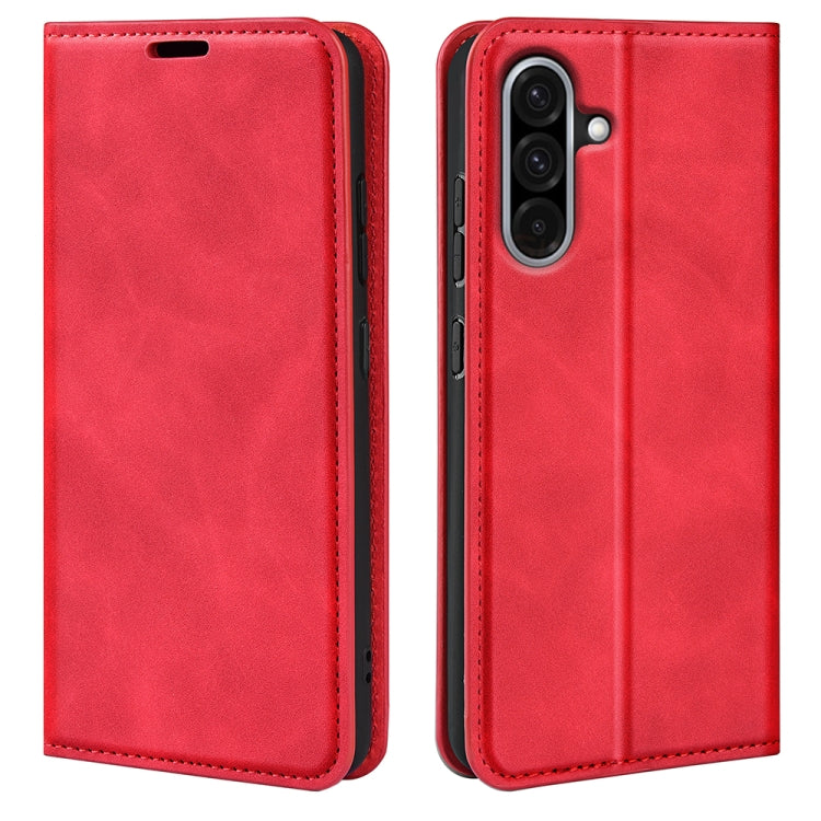 Retro-skin Magnetic Suction Leather Phone Case, For Samsung Galaxy A26, For Samsung Galaxy A36, For Samsung Galaxy S25 5G, For Samsung Galaxy S25+ 5G, or Samsung Galaxy S25 Ultra 5G, For Samsung Galaxy A16