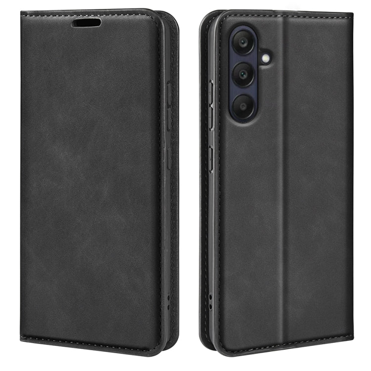 Retro-skin Magnetic Suction Leather Phone Case, For Samsung Galaxy A26, For Samsung Galaxy A36, For Samsung Galaxy S25 5G, For Samsung Galaxy S25+ 5G, or Samsung Galaxy S25 Ultra 5G, For Samsung Galaxy A16