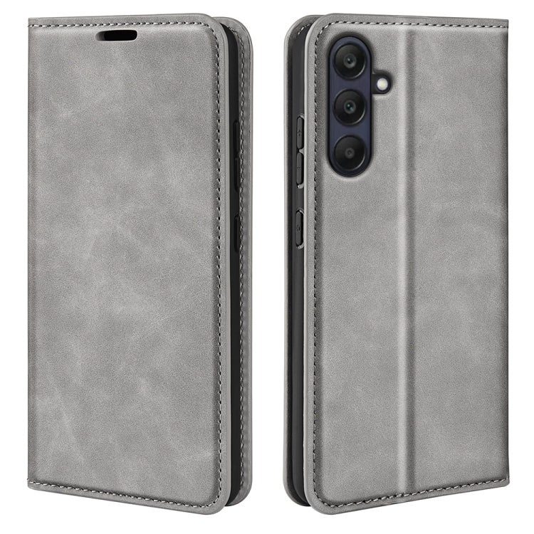 Retro-skin Magnetic Suction Leather Phone Case, For Samsung Galaxy A26, For Samsung Galaxy A36, For Samsung Galaxy S25 5G, For Samsung Galaxy S25+ 5G, or Samsung Galaxy S25 Ultra 5G, For Samsung Galaxy A16