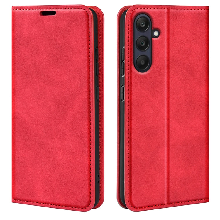 Retro-skin Magnetic Suction Leather Phone Case, For Samsung Galaxy A26, For Samsung Galaxy A36, For Samsung Galaxy S25 5G, For Samsung Galaxy S25+ 5G, or Samsung Galaxy S25 Ultra 5G, For Samsung Galaxy A16