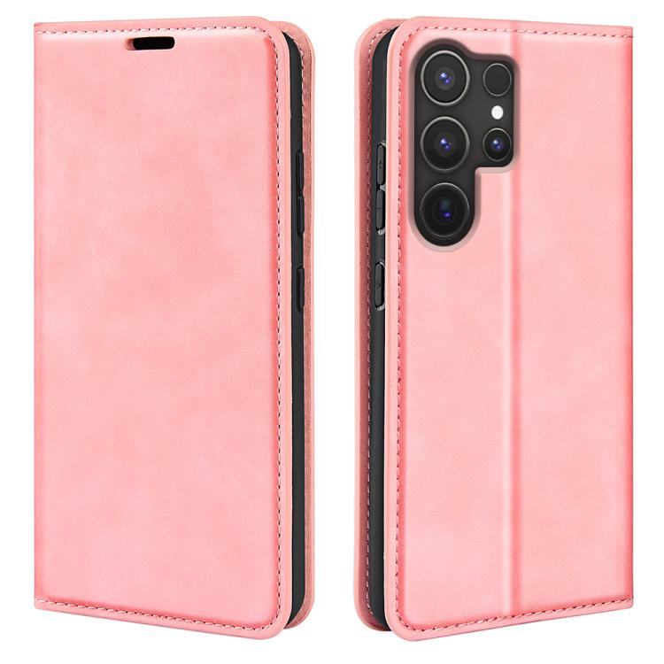 Retro-skin Magnetic Suction Leather Phone Case, For Samsung Galaxy A26, For Samsung Galaxy A36, For Samsung Galaxy S25 5G, For Samsung Galaxy S25+ 5G, or Samsung Galaxy S25 Ultra 5G, For Samsung Galaxy A16