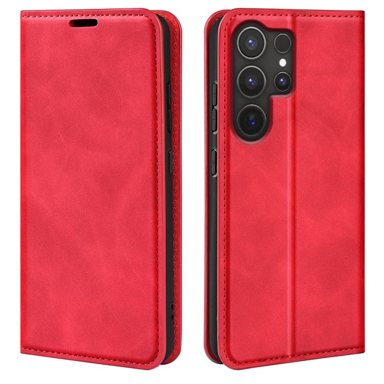 Retro-skin Magnetic Suction Leather Phone Case, For Samsung Galaxy A26, For Samsung Galaxy A36, For Samsung Galaxy S25 5G, For Samsung Galaxy S25+ 5G, or Samsung Galaxy S25 Ultra 5G, For Samsung Galaxy A16