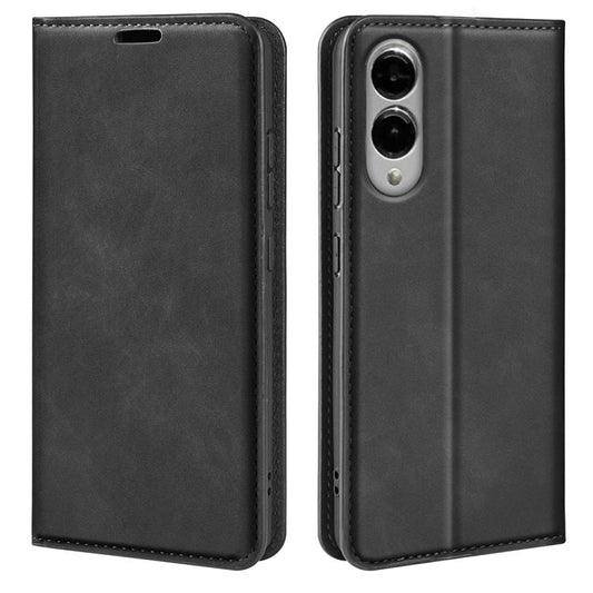 Retro-skin Magnetic Suction Leather Phone Case, For Samsung Galaxy S25 Edge 5G, For Samsung Galaxy A26, For Samsung Galaxy A36, For Samsung Galaxy S25 5G, For Samsung Galaxy S25+ 5G, or Samsung Galaxy S25 Ultra 5G