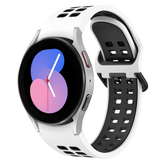 Two-Color Breathable Silicone Watch Band, For Samsung Galaxy Watch 5  40mm, For Samsung Galaxy Watch 4 44mm