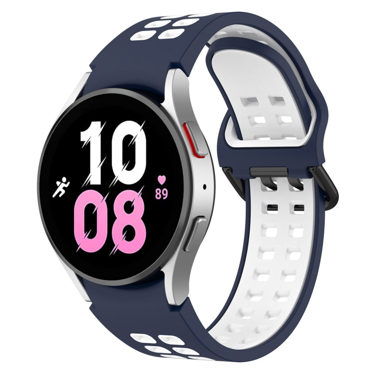 Two-Color Breathable Silicone Watch Band, For Samsung Galaxy Watch 5  44mm, For Samsung Galaxy Watch 5 Pro  45mm