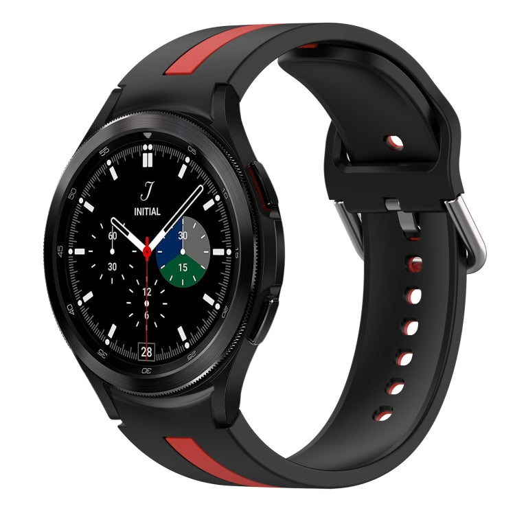 Two-Color Silicone Watch Band, For Samsung  Galaxy Watch 4 Classic 46mm, For Samsung  Galaxy Watch 4 Classic 42mm