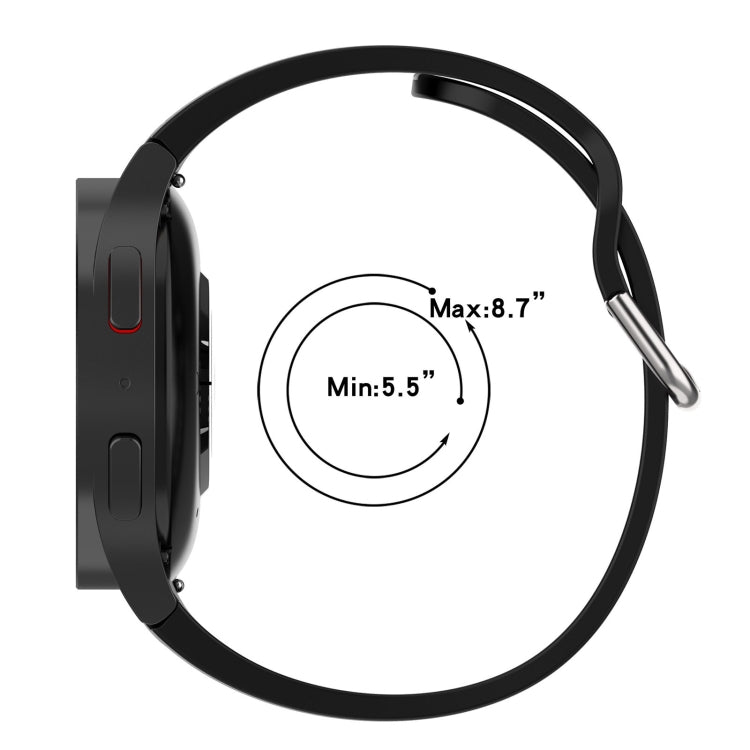 Two-Color Silicone Watch Band, For Samsung Galaxy watch 5 Pro Golf Edition, For Samsung Galaxy watch 5 Golf Edition