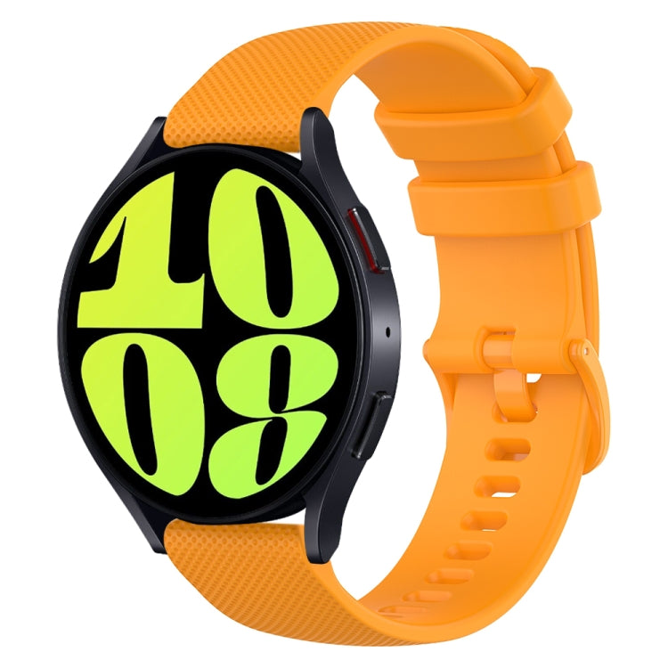 20mm Checkered Silicone Watch Band, For Samsung Galaxy Watch 6 40mm, For Samsung Galaxy Watch 6 Classic 43mm