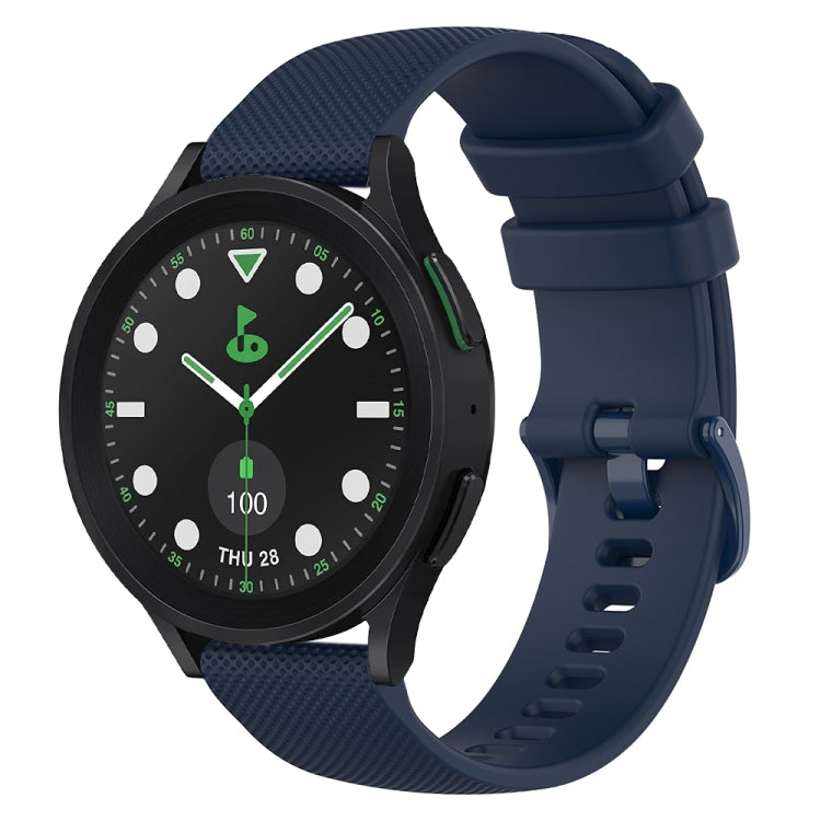 20mm Checkered Silicone Watch Band, For Samsung Galaxy watch 5 Pro Golf Edition, For Samsung Galaxy watch 5 Golf Edition