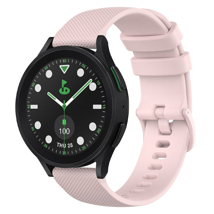 20mm Checkered Silicone Watch Band, For Samsung Galaxy watch 5 Pro Golf Edition, For Samsung Galaxy watch 5 Golf Edition