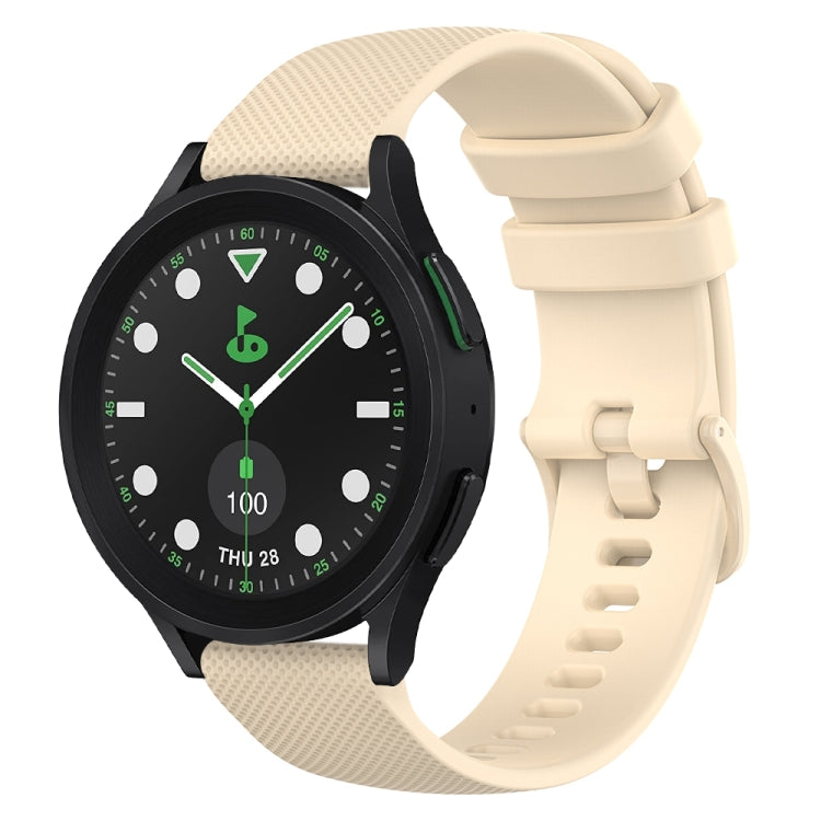 20mm Checkered Silicone Watch Band, For Samsung Galaxy watch 5 Pro Golf Edition, For Samsung Galaxy watch 5 Golf Edition