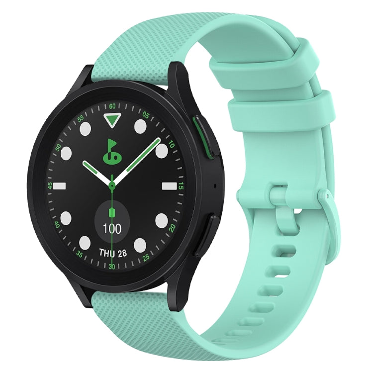 20mm Checkered Silicone Watch Band, For Samsung Galaxy watch 5 Pro Golf Edition, For Samsung Galaxy watch 5 Golf Edition