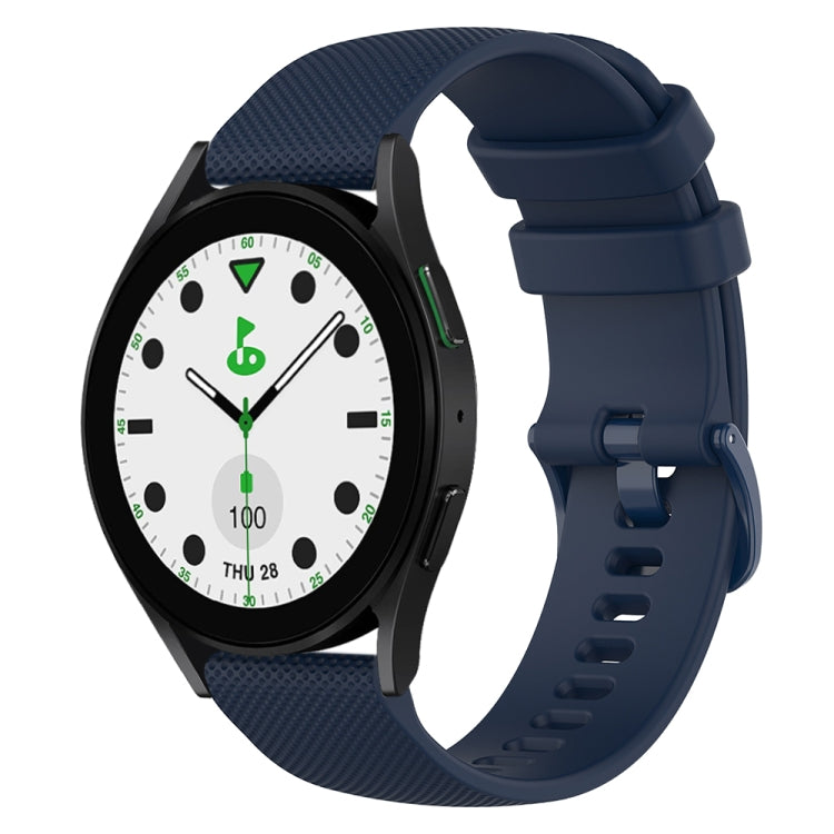 20mm Checkered Silicone Watch Band, For Samsung Galaxy watch 5 Pro Golf Edition, For Samsung Galaxy watch 5 Golf Edition