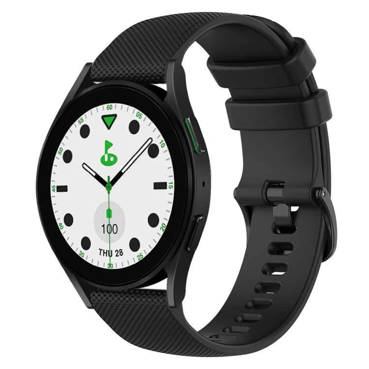 20mm Checkered Silicone Watch Band, For Samsung Galaxy watch 5 Pro Golf Edition, For Samsung Galaxy watch 5 Golf Edition