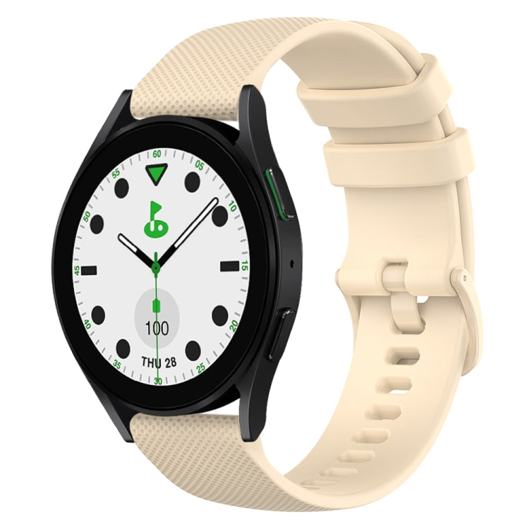 20mm Checkered Silicone Watch Band, For Samsung Galaxy watch 5 Pro Golf Edition, For Samsung Galaxy watch 5 Golf Edition
