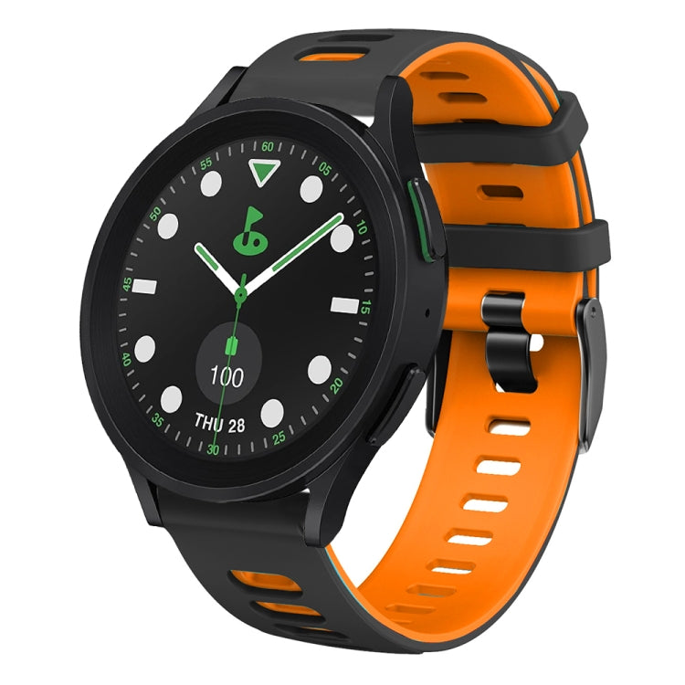 20mm Two-color Silicone Watch Band, For Samsung Galaxy watch 5 Pro Golf Edition, For Samsung Galaxy watch 5 Golf Edition