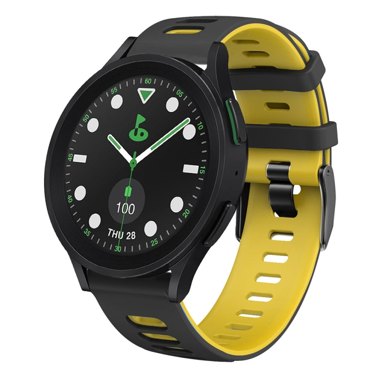 20mm Two-color Silicone Watch Band, For Samsung Galaxy watch 5 Pro Golf Edition, For Samsung Galaxy watch 5 Golf Edition