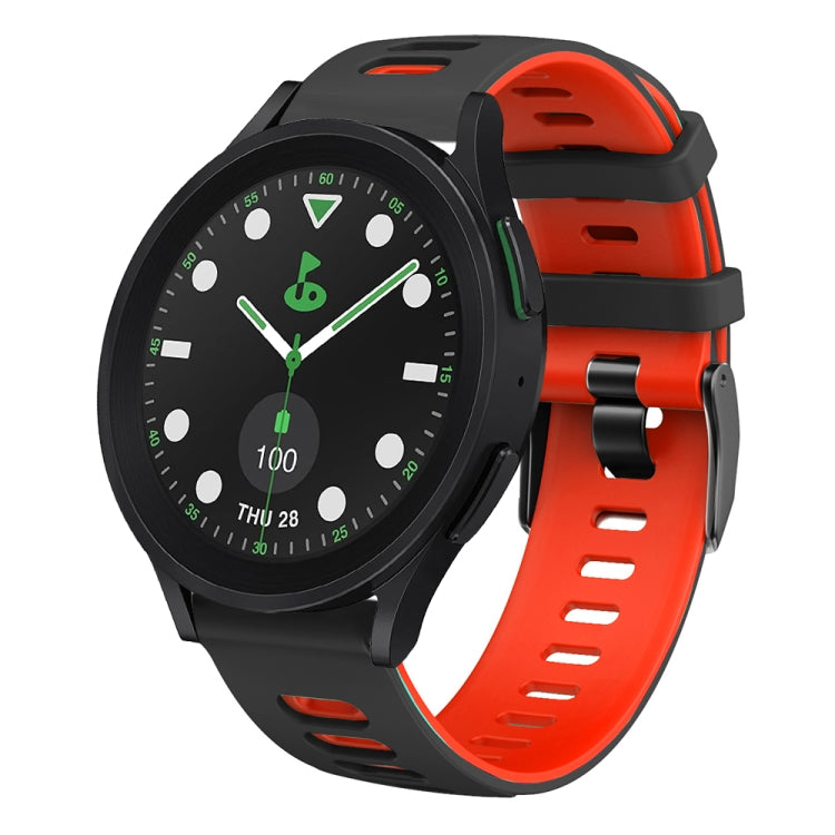 20mm Two-color Silicone Watch Band, For Samsung Galaxy watch 5 Pro Golf Edition, For Samsung Galaxy watch 5 Golf Edition