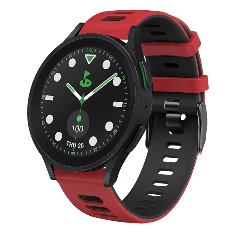 20mm Two-color Silicone Watch Band, For Samsung Galaxy watch 5 Pro Golf Edition, For Samsung Galaxy watch 5 Golf Edition