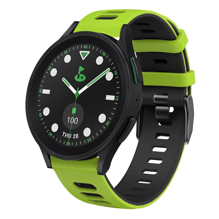 20mm Two-color Silicone Watch Band, For Samsung Galaxy watch 5 Pro Golf Edition, For Samsung Galaxy watch 5 Golf Edition