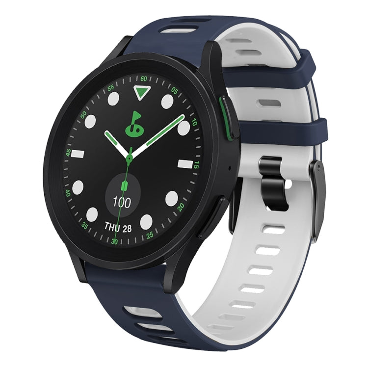 20mm Two-color Silicone Watch Band, For Samsung Galaxy watch 5 Pro Golf Edition, For Samsung Galaxy watch 5 Golf Edition