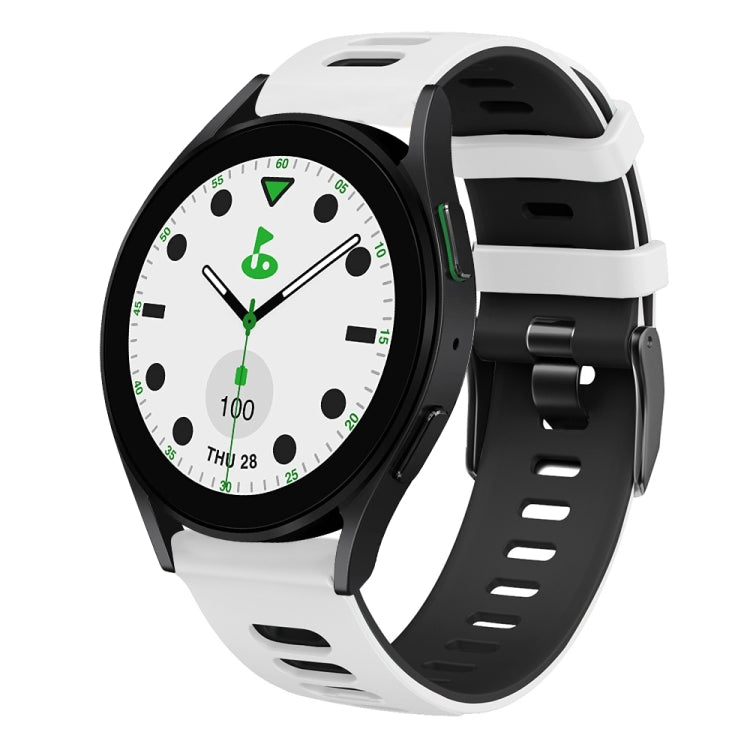 20mm Two-color Silicone Watch Band, For Samsung Galaxy watch 5 Pro Golf Edition, For Samsung Galaxy watch 5 Golf Edition