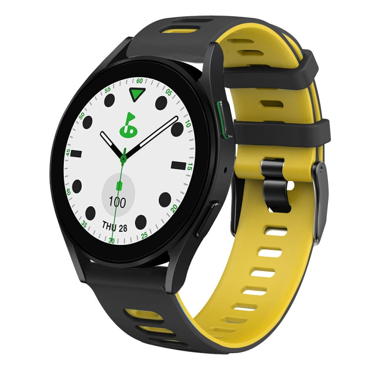 20mm Two-color Silicone Watch Band, For Samsung Galaxy watch 5 Pro Golf Edition, For Samsung Galaxy watch 5 Golf Edition