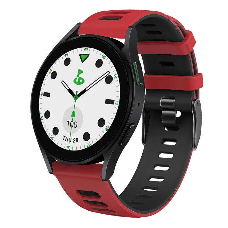 20mm Two-color Silicone Watch Band, For Samsung Galaxy watch 5 Pro Golf Edition, For Samsung Galaxy watch 5 Golf Edition