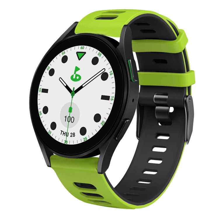 20mm Two-color Silicone Watch Band, For Samsung Galaxy watch 5 Pro Golf Edition, For Samsung Galaxy watch 5 Golf Edition