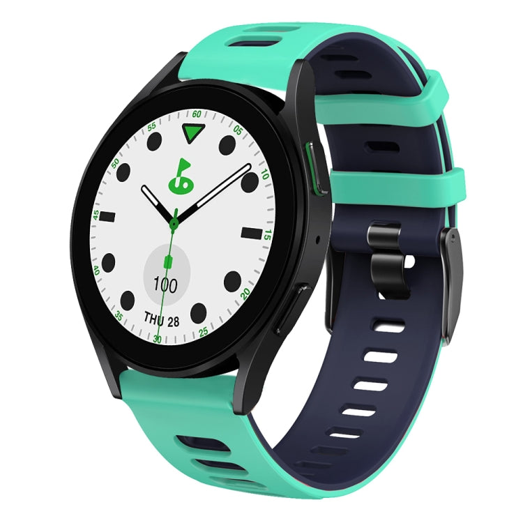 20mm Two-color Silicone Watch Band, For Samsung Galaxy watch 5 Pro Golf Edition, For Samsung Galaxy watch 5 Golf Edition