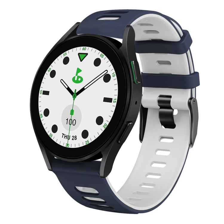 20mm Two-color Silicone Watch Band, For Samsung Galaxy watch 5 Pro Golf Edition, For Samsung Galaxy watch 5 Golf Edition