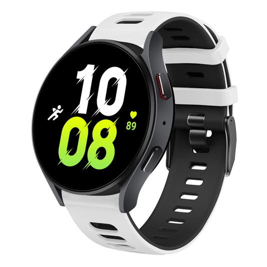 20mm Two-color Silicone Watch Band, For Samsung Galaxy Watch 5  44mm, For Samsung Galaxy Watch 5 Pro  45mm