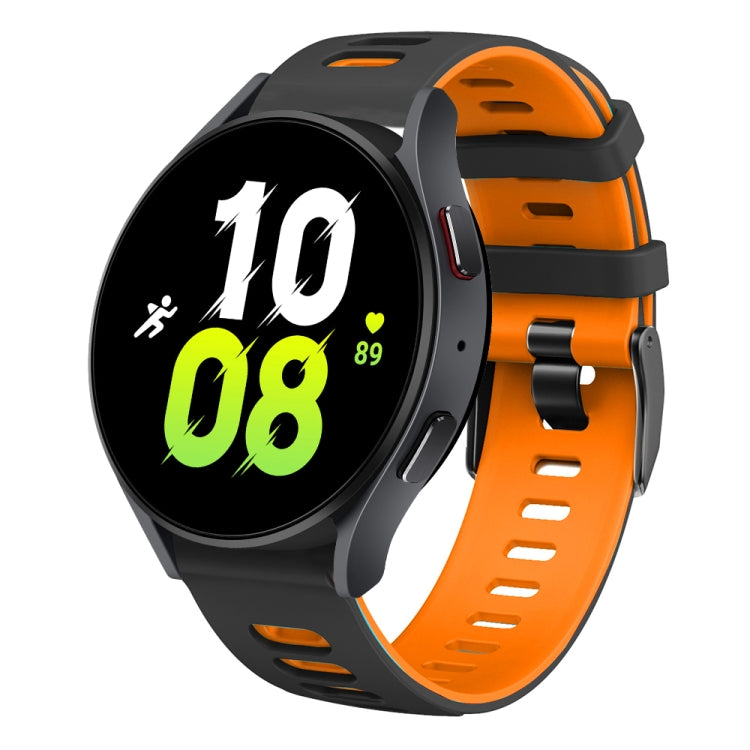 20mm Two-color Silicone Watch Band, For Samsung Galaxy Watch 5  44mm, For Samsung Galaxy Watch 5 Pro  45mm