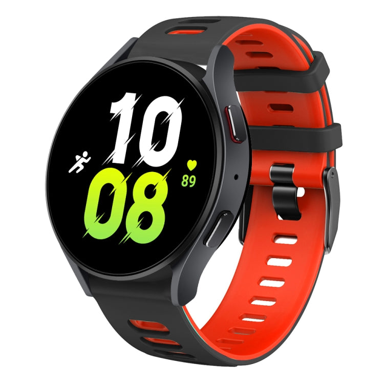 20mm Two-color Silicone Watch Band, For Samsung Galaxy Watch 5  44mm, For Samsung Galaxy Watch 5 Pro  45mm